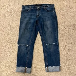 Express women’s Girlfriend crop jeans size 8
